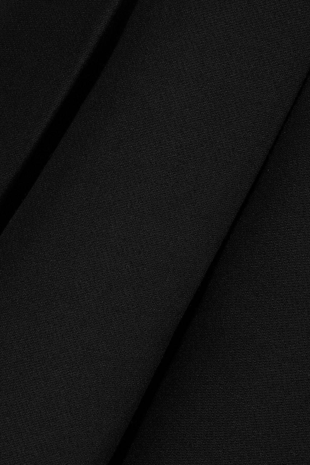 VALENTINO GARAVANI Pleated wool and silk-blend crepe mini dress