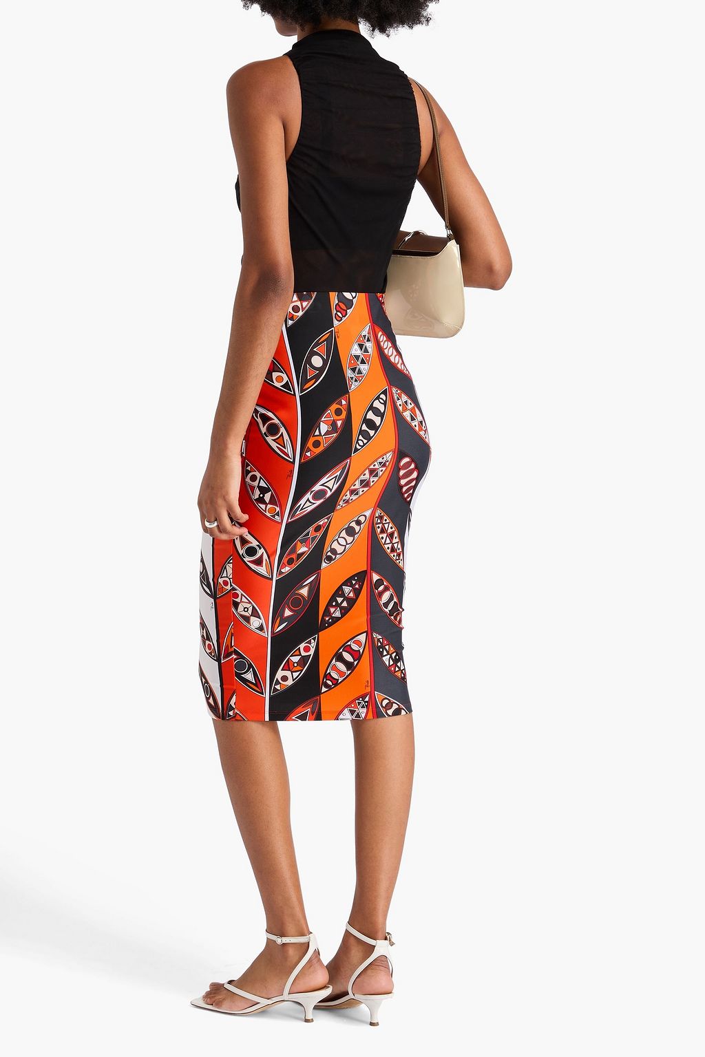 PUCCI Bleistiftrock aus Stretch-Jersey mit Print