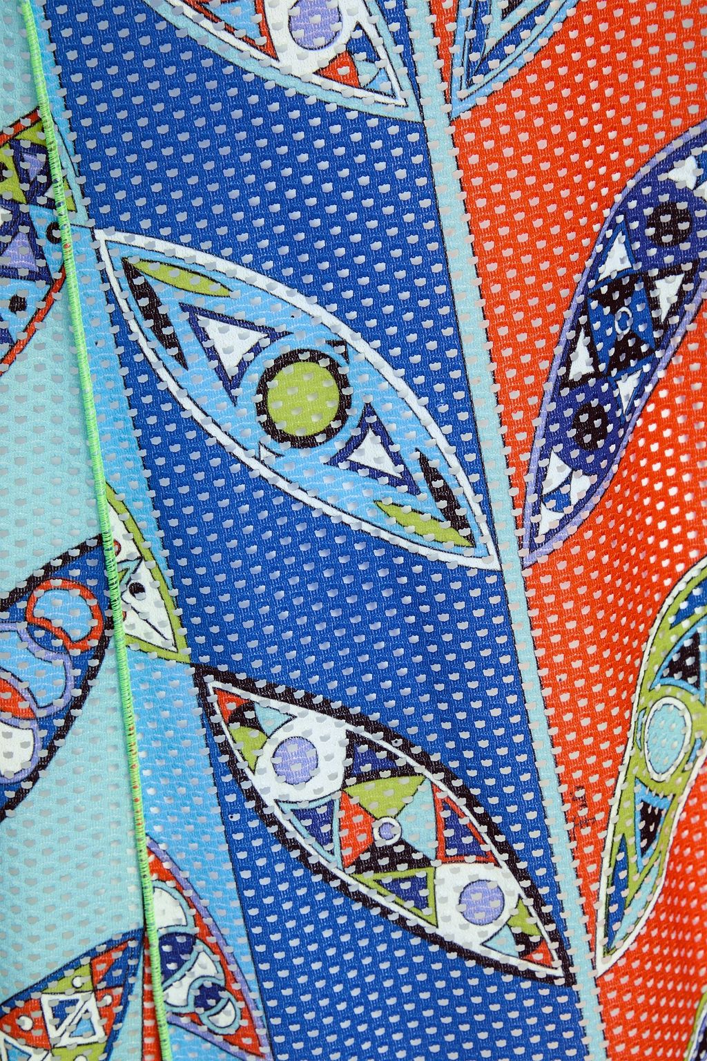 PUCCI Printed mesh maxi dress
