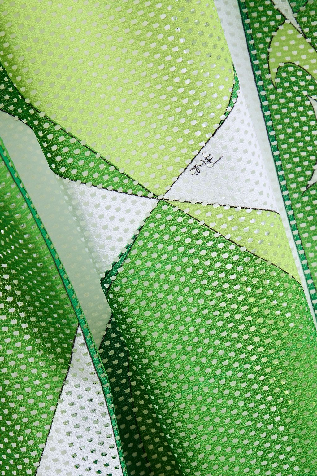 PUCCI Printed stretch-mesh and cotton-jersey mini dress