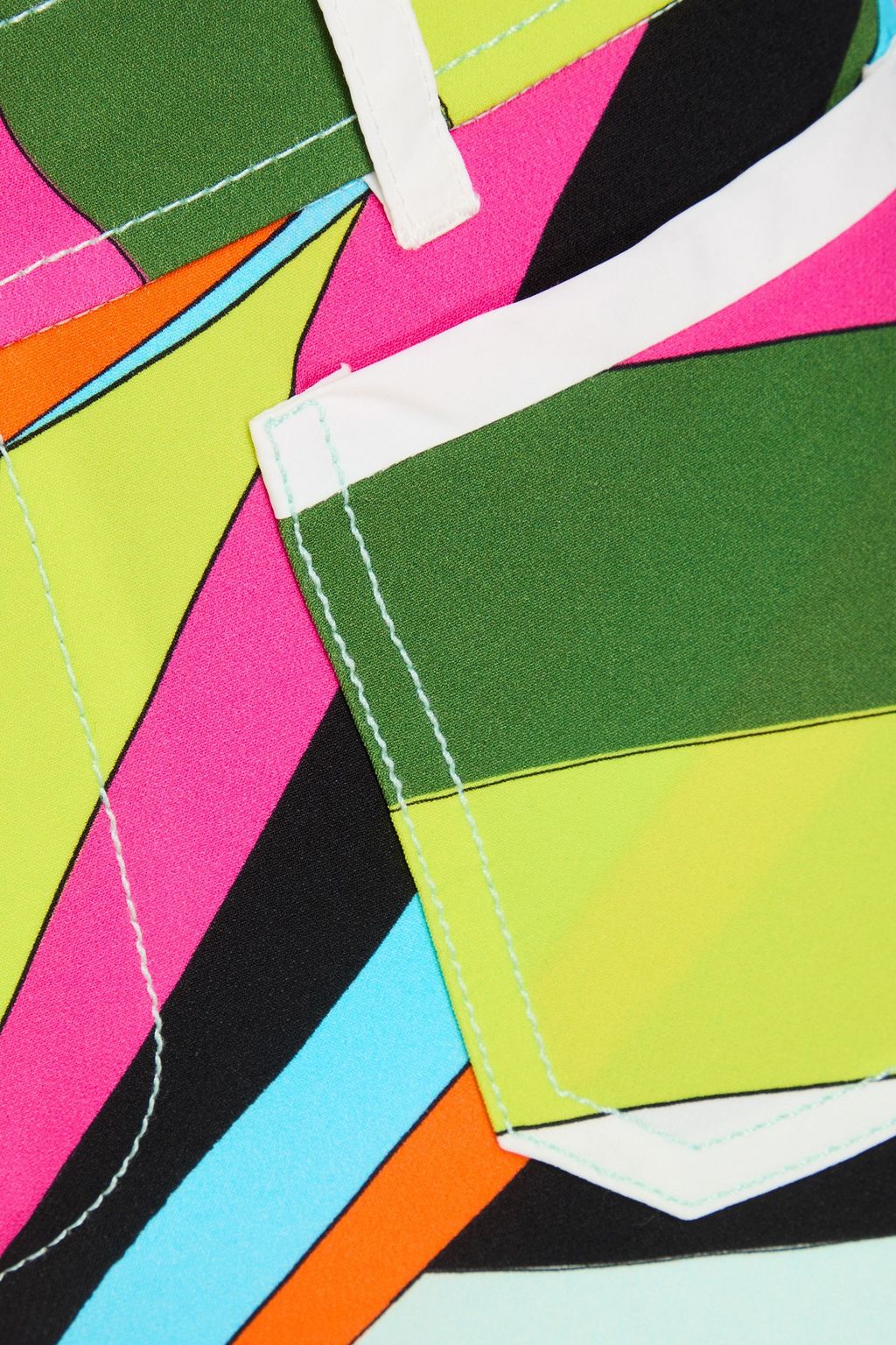 PUCCI Eng geschnittene Hose aus Stretch-Crêpe mit Print