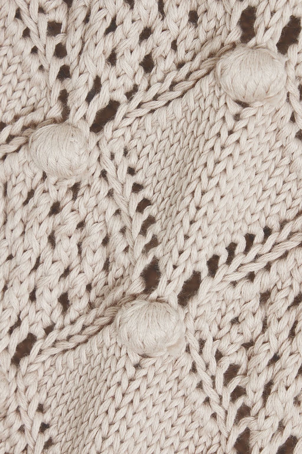 COTTON BY AUTUMN CASHMERE Embellished pointelle-knit cotton vest