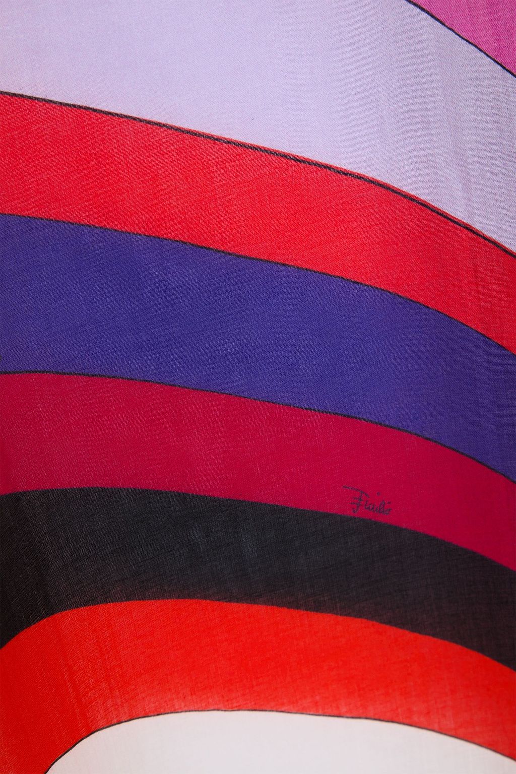 PUCCI Kaftan aus Baumwoll-Voile mit Print und Bindedetail