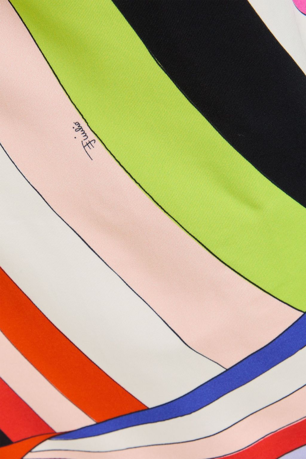 PUCCI Draped printed stretch-jersey halterneck top