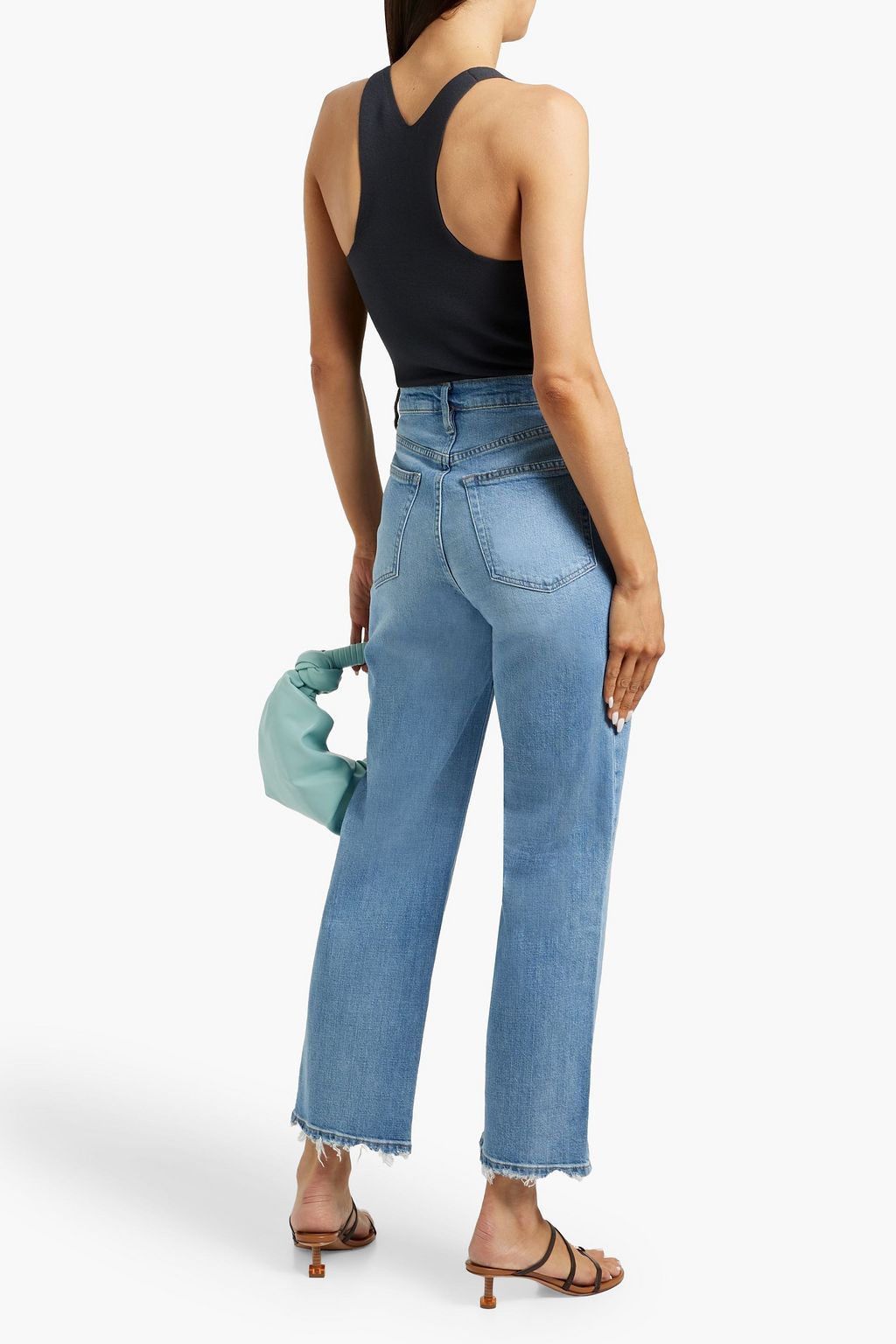 FRAME Le Jane cropped high-rise straight-leg jeans