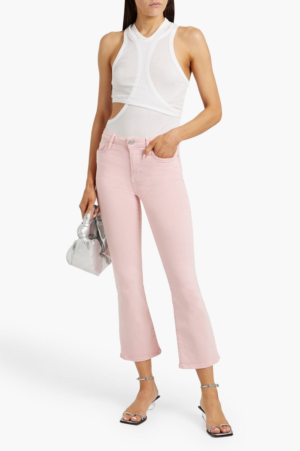 FRAME Le Crop Mini Boot cropped high-rise bootcut jeans