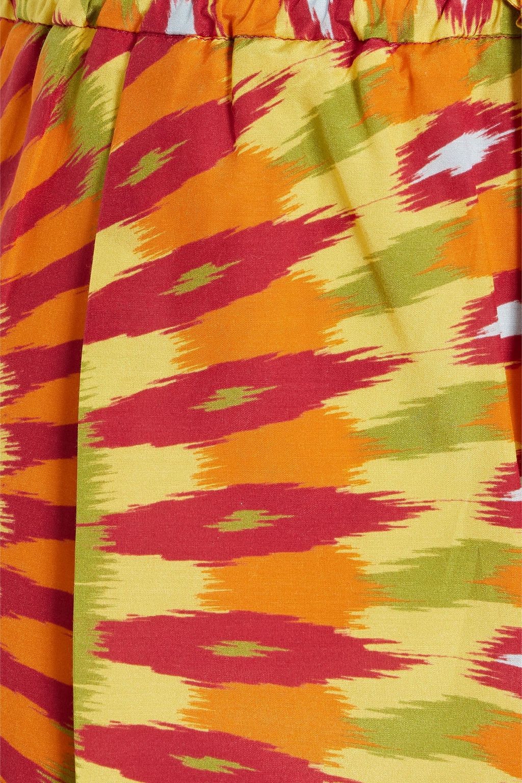 VALENTINO GARAVANI Printed silk and cotton-blend shorts