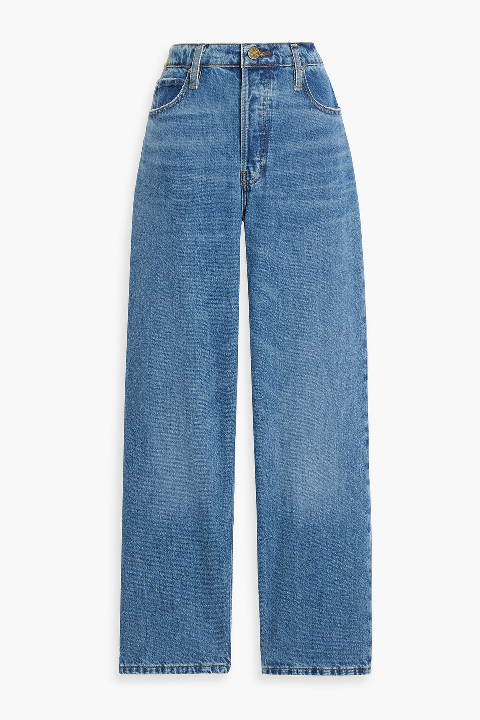 Frame The Slouchy Straight Cropped Boyfriend Jeans