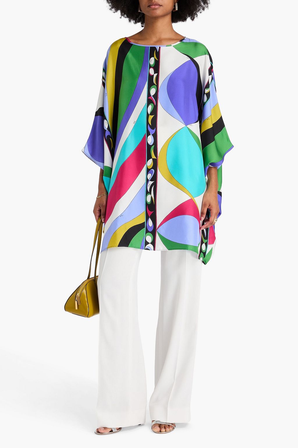 PUCCI Tunika aus Seiden-Twill mit Print