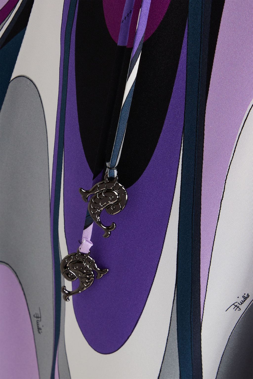 PUCCI シルクツイル カフタン プリント入り