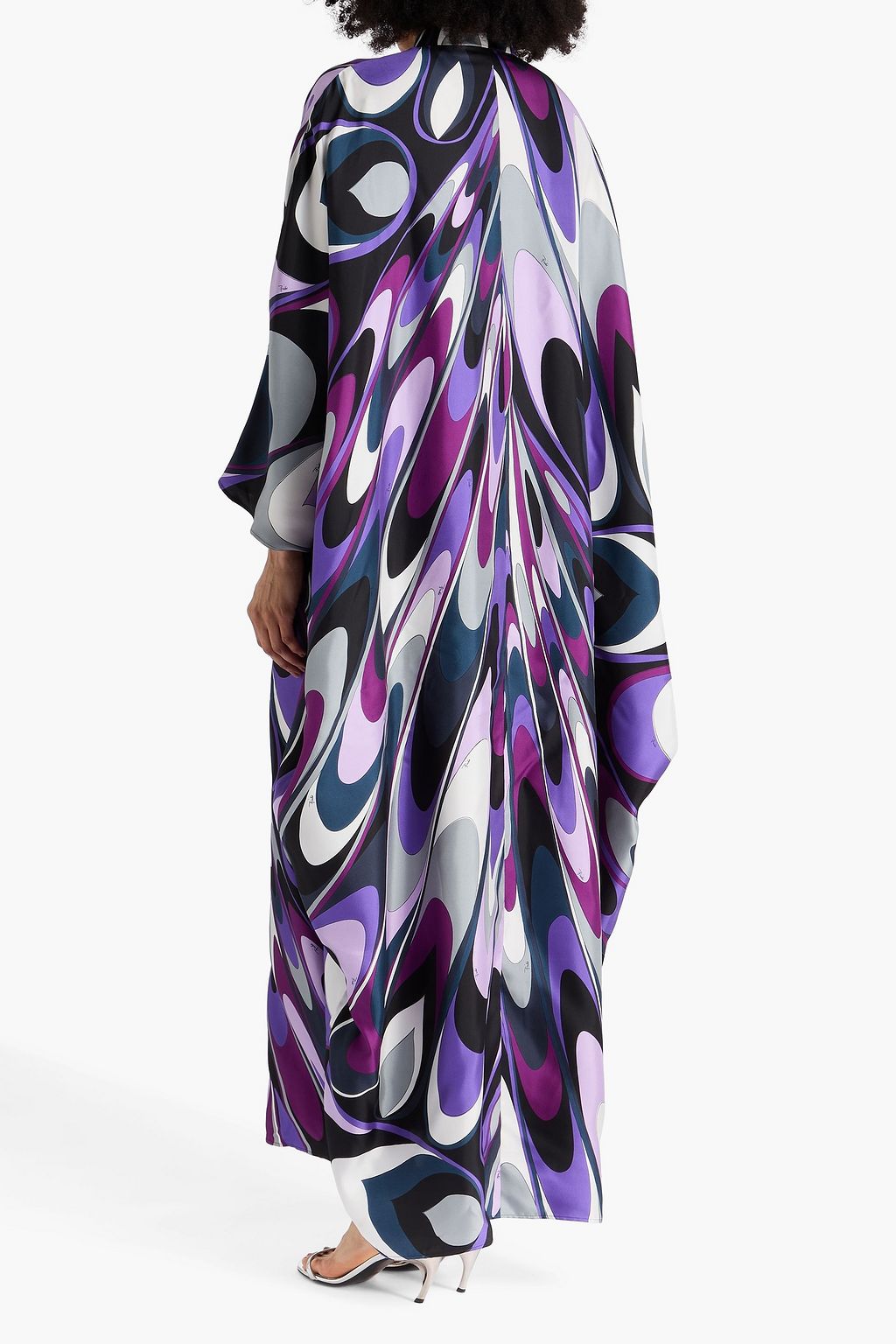PUCCI シルクツイル カフタン プリント入り