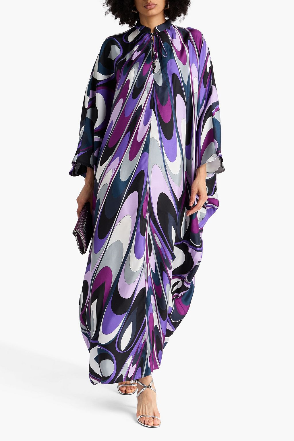 PUCCI シルクツイル カフタン プリント入り