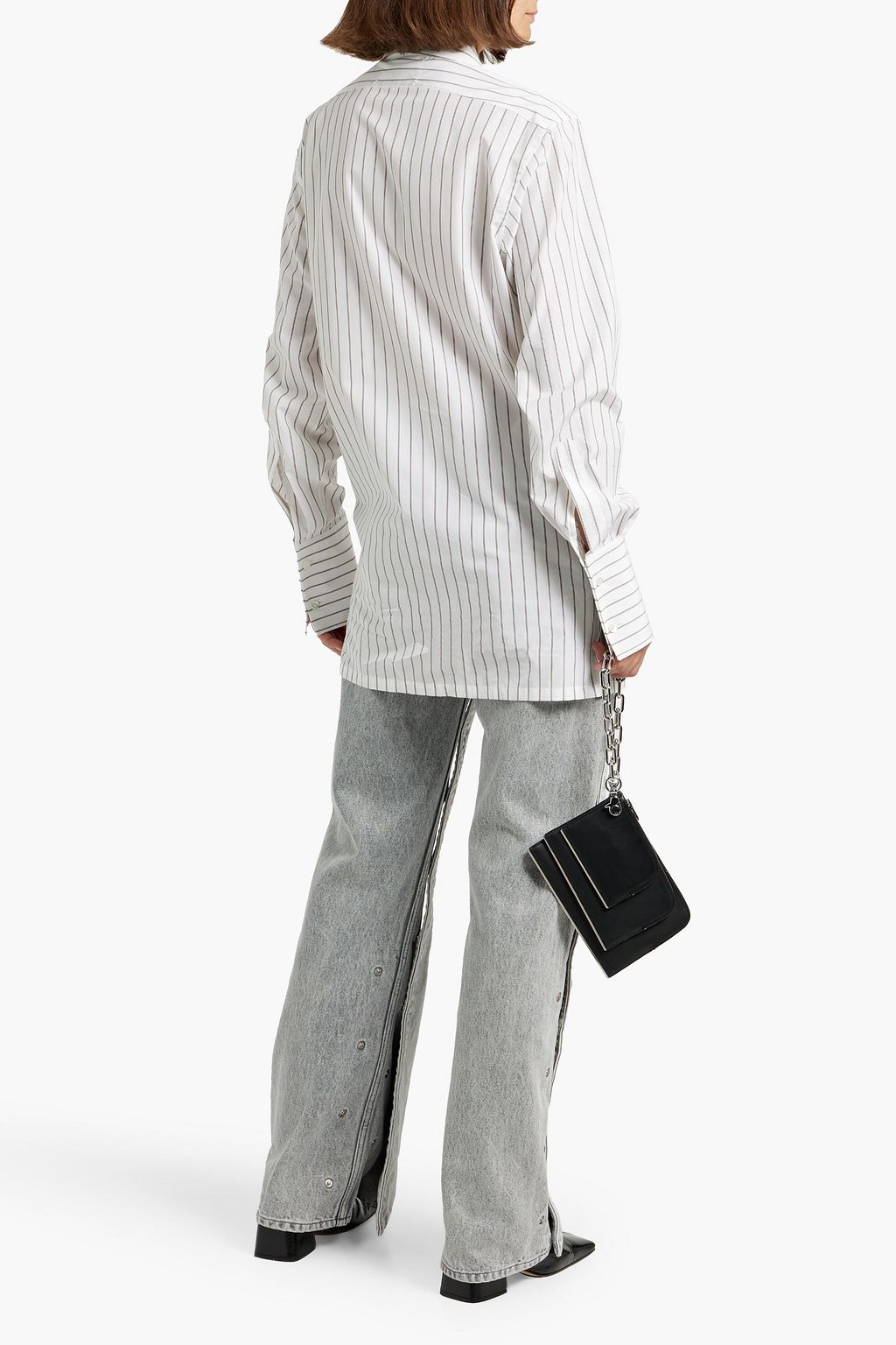 MAISON MARGIELA Striped cotton-poplin shirt