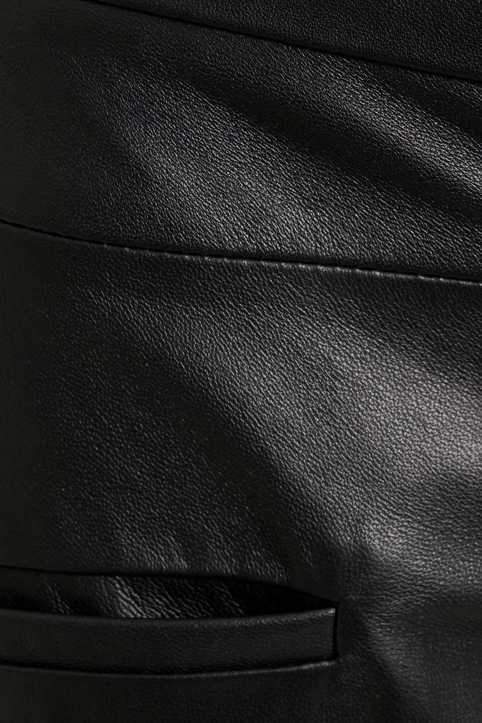 Altuzarra Leather Bootcut Pants In Black