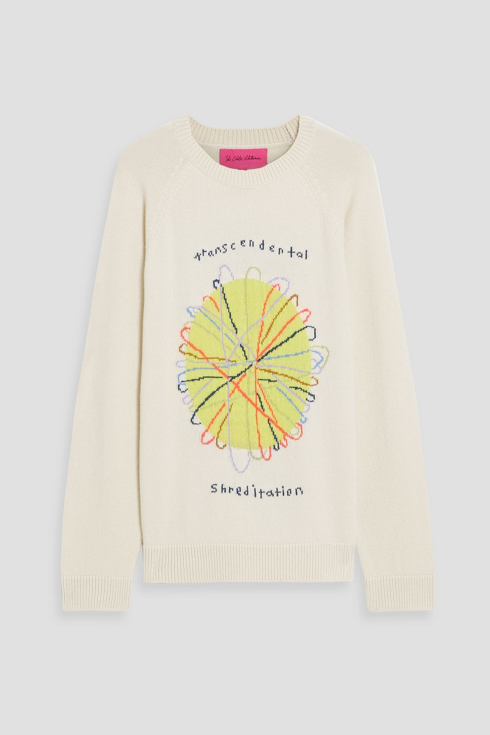 Ozzie Wright Shreditation intarsia cashmere sweater