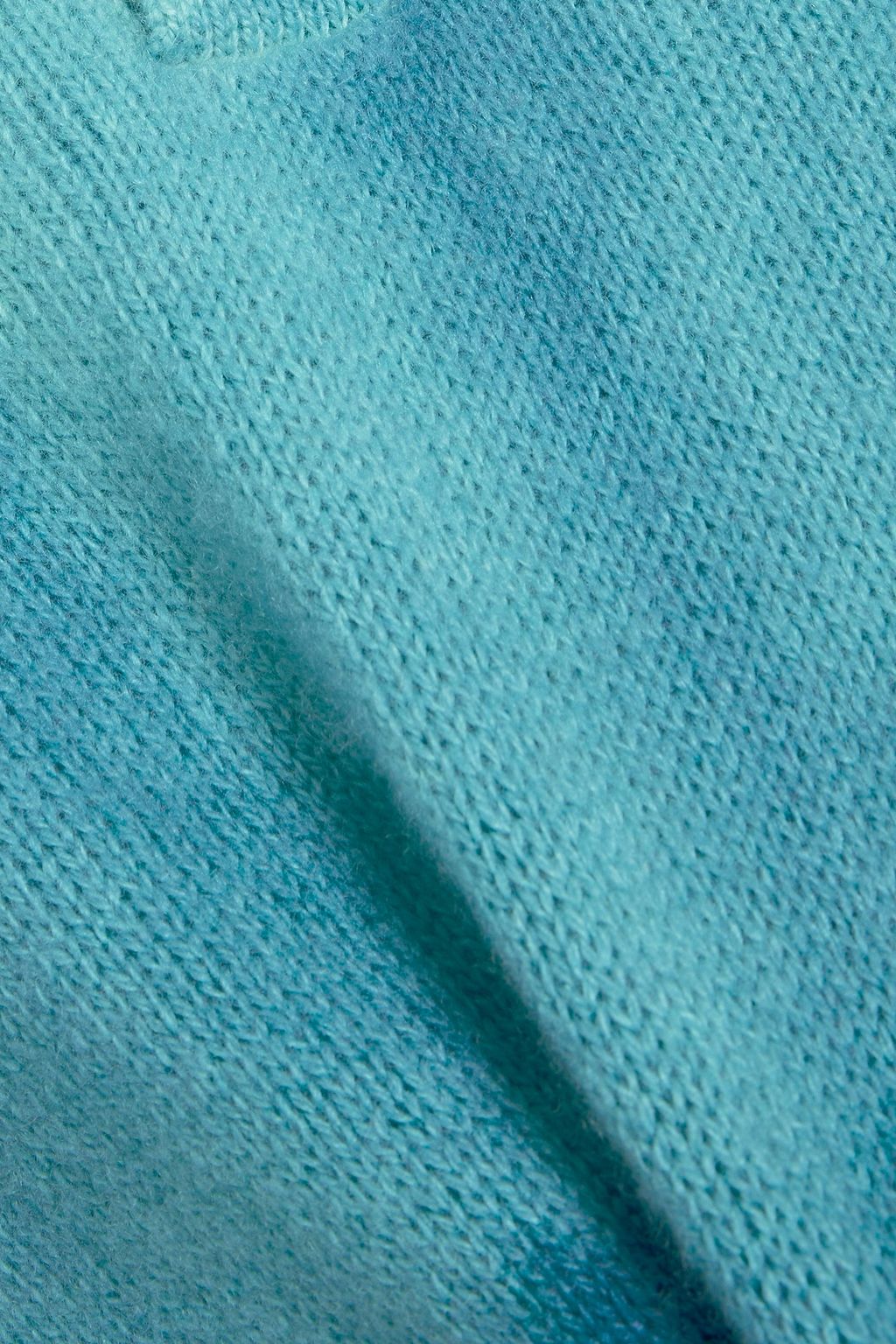 THE ELDER STATESMAN Gradient Dye dégradé cashmere polo sweater