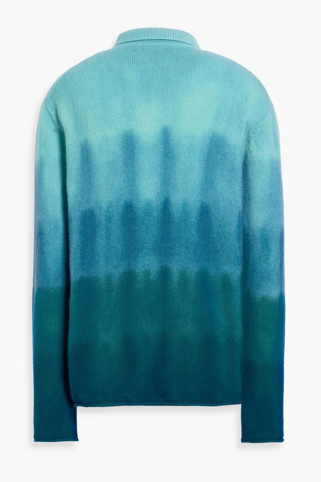 THE ELDER STATESMAN Gradient Dye dégradé cashmere polo sweater