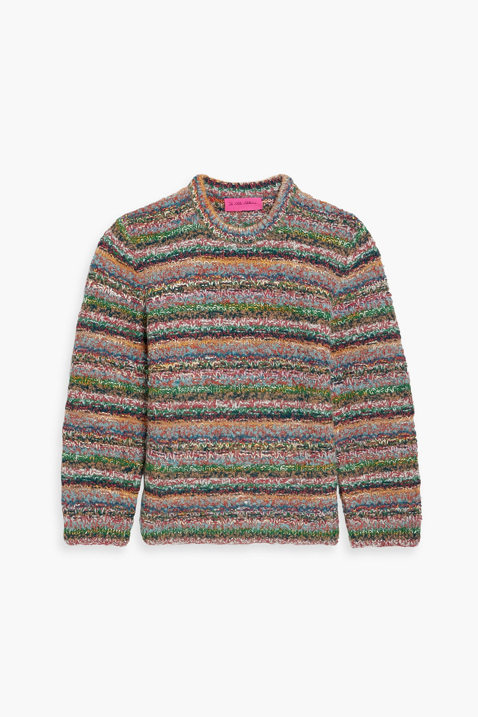 The Elder Statesman Chaos Striped Jacquard-knit Sweater In Multi