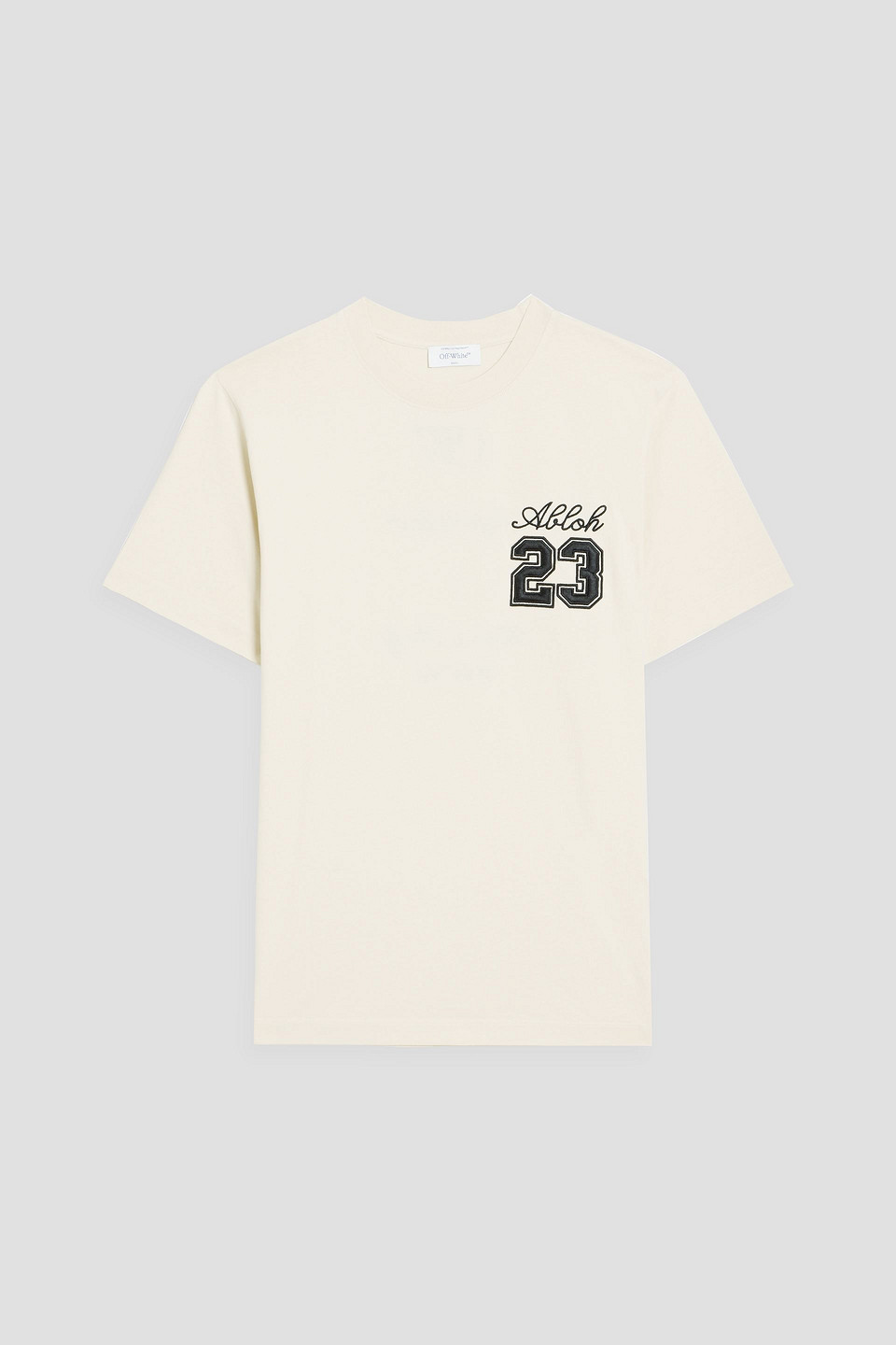 Logo-embroidered cotton-jersey T-shirt
