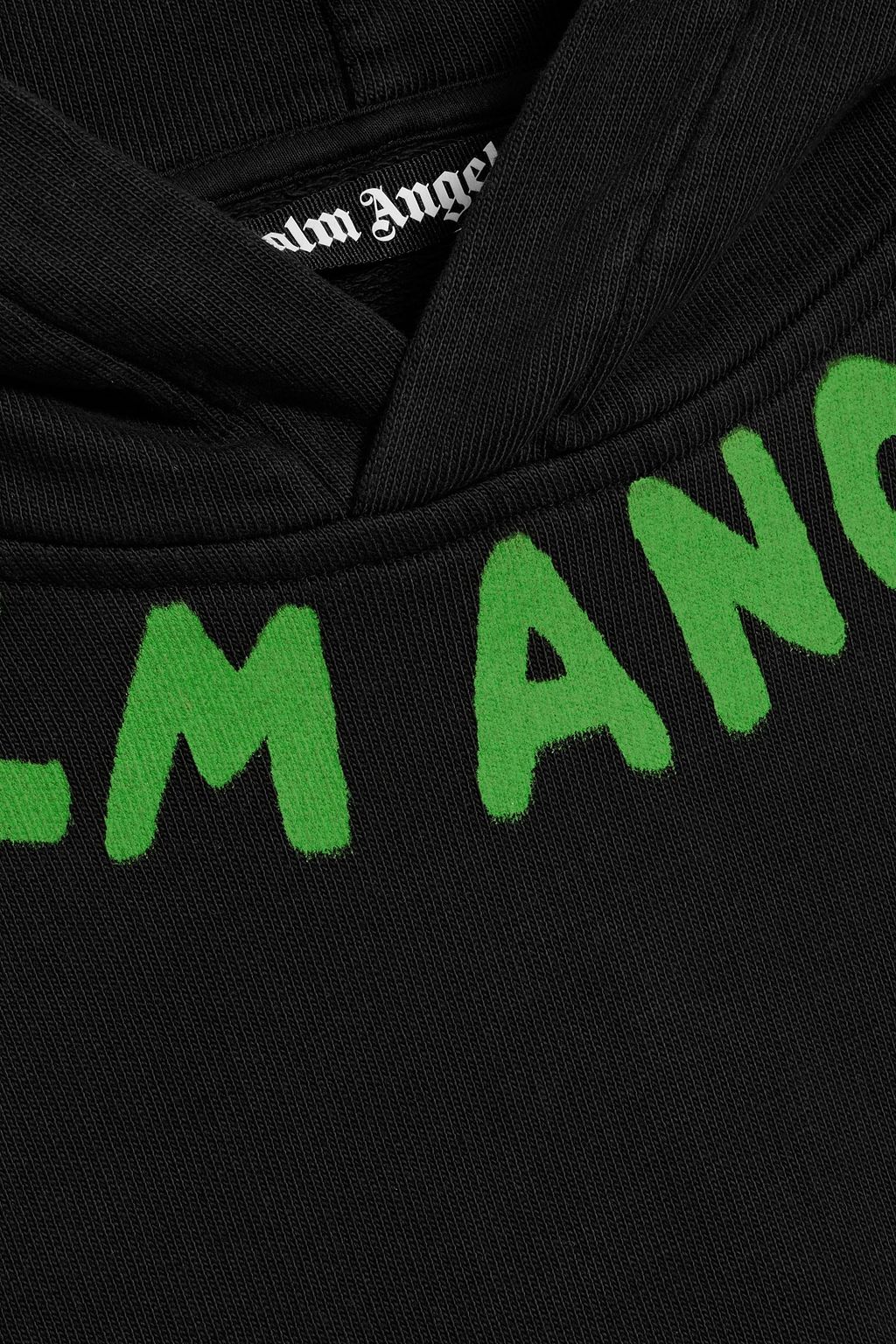 PALM ANGELS Logo-print cotton-jersey hoodie