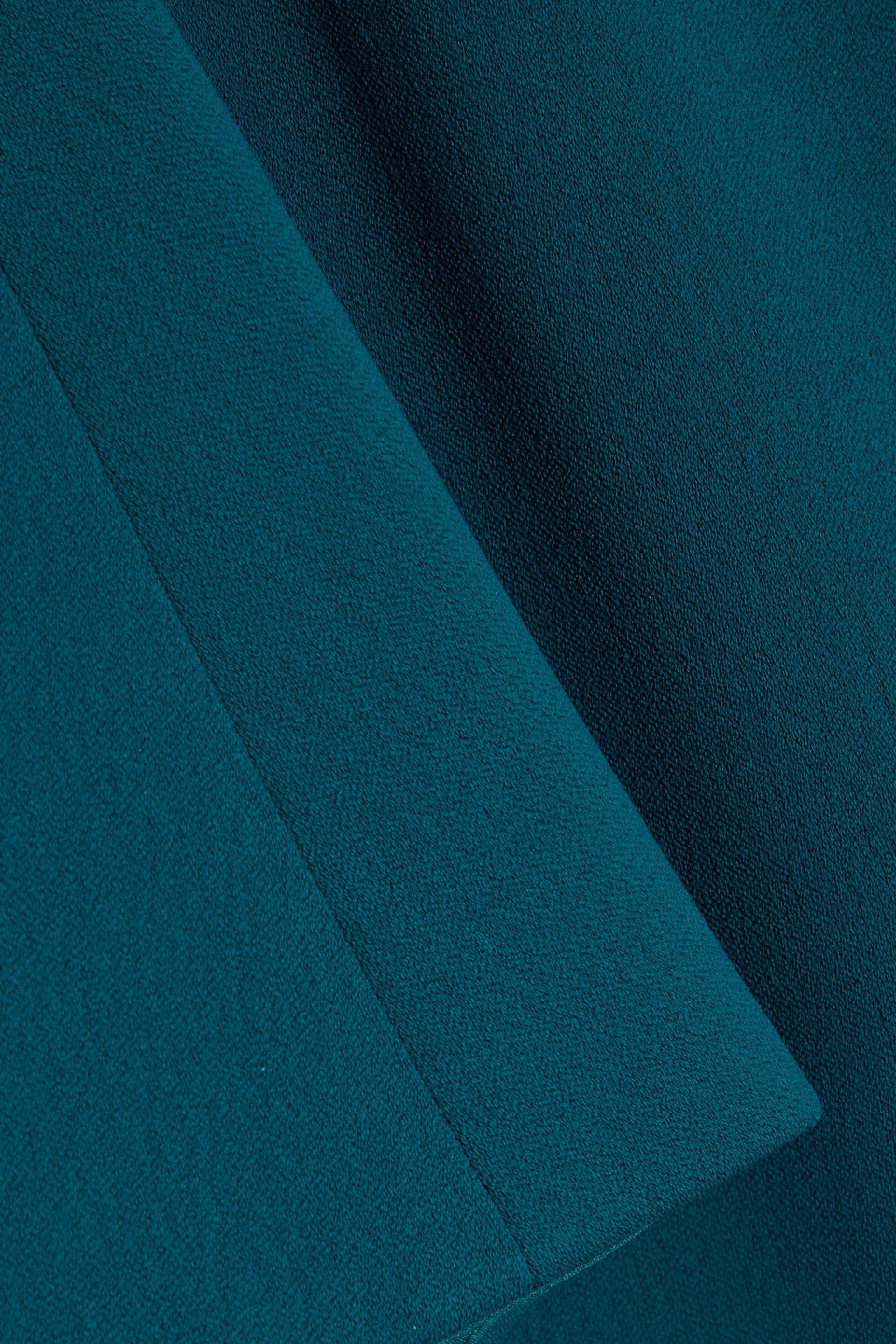 Badgley Mischka One-shoulder Crepe Gown In Blue