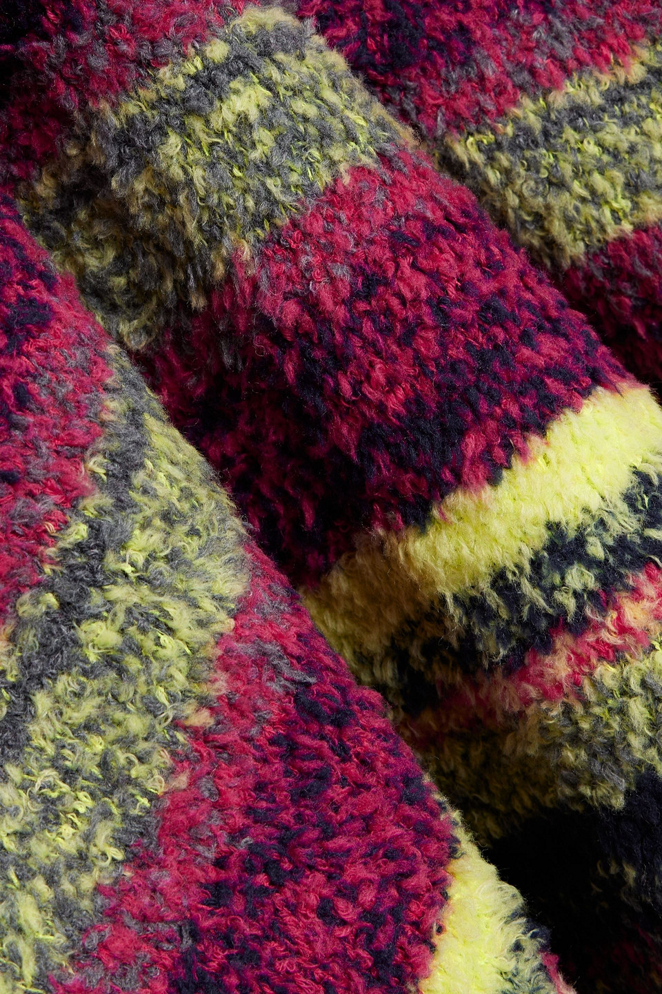The Elder Statesman Hardwire Striped Bouclé-knit Sweater In Multi