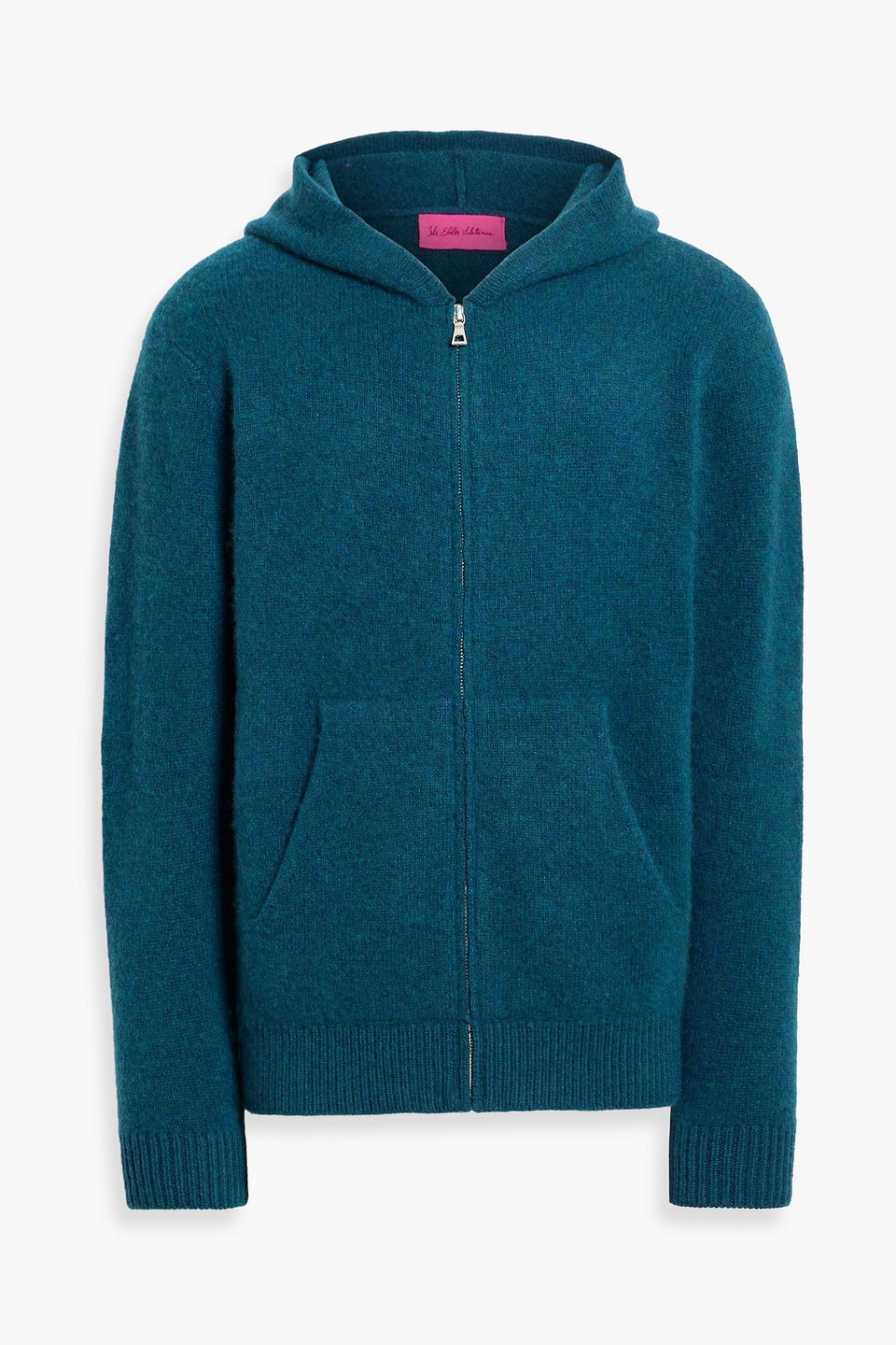 The Elder Statesman Cashmere Zip-up Hoodie In Blue