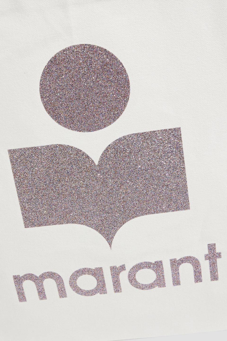 ISABEL MARANT YENKY GLITTERED CANVAS TOTE