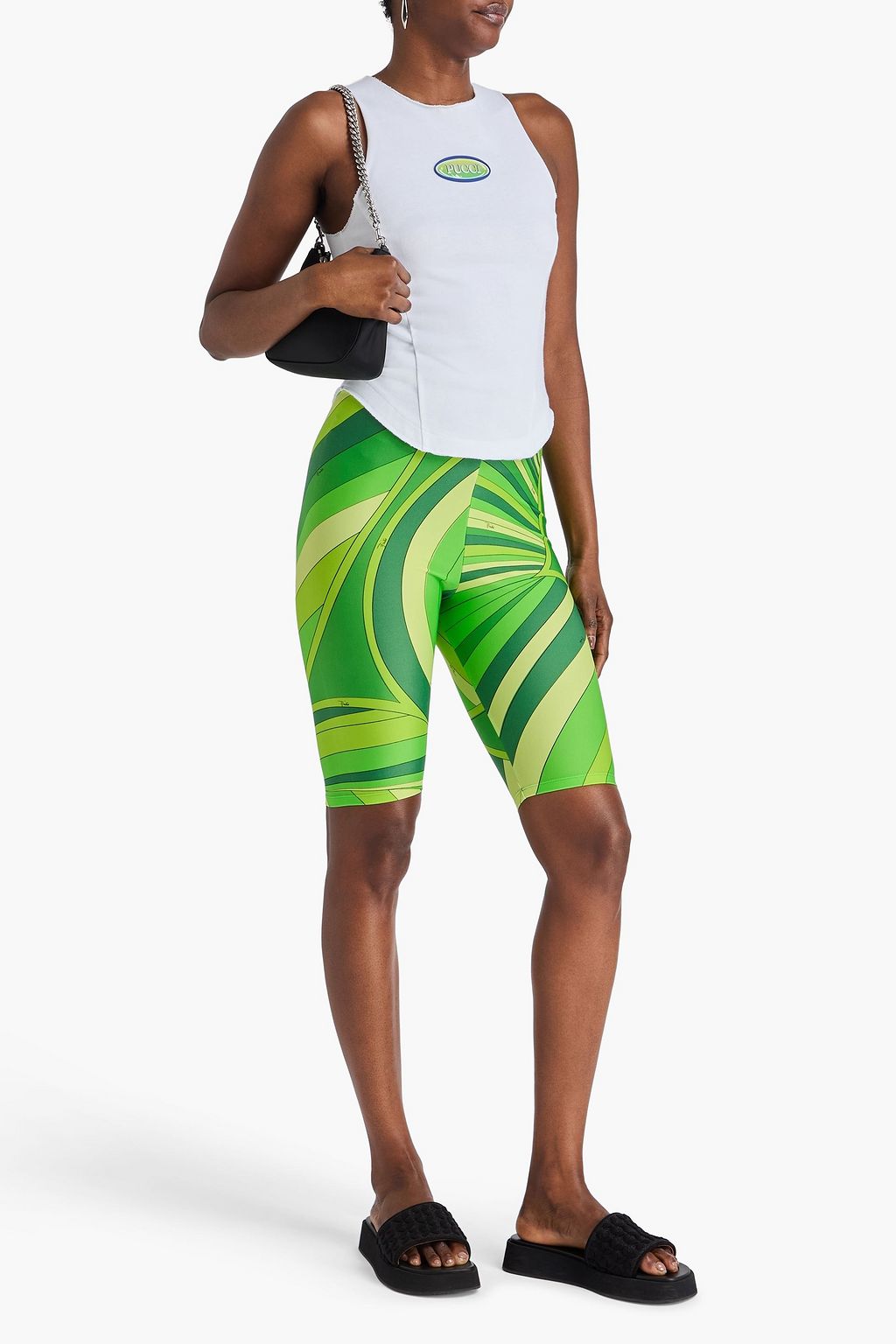 PUCCI Tanktop aus Baumwoll-Jersey mit Applikationen