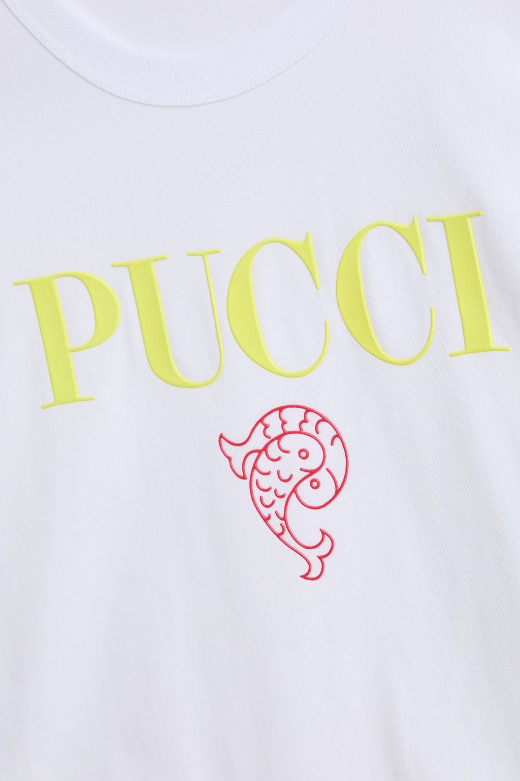 PUCCI تي شيرت من القطن والجيرسي بطبعة شعار العلامة