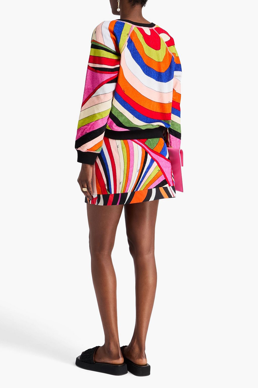 PUCCI Printed cotton-terry sweatshirt