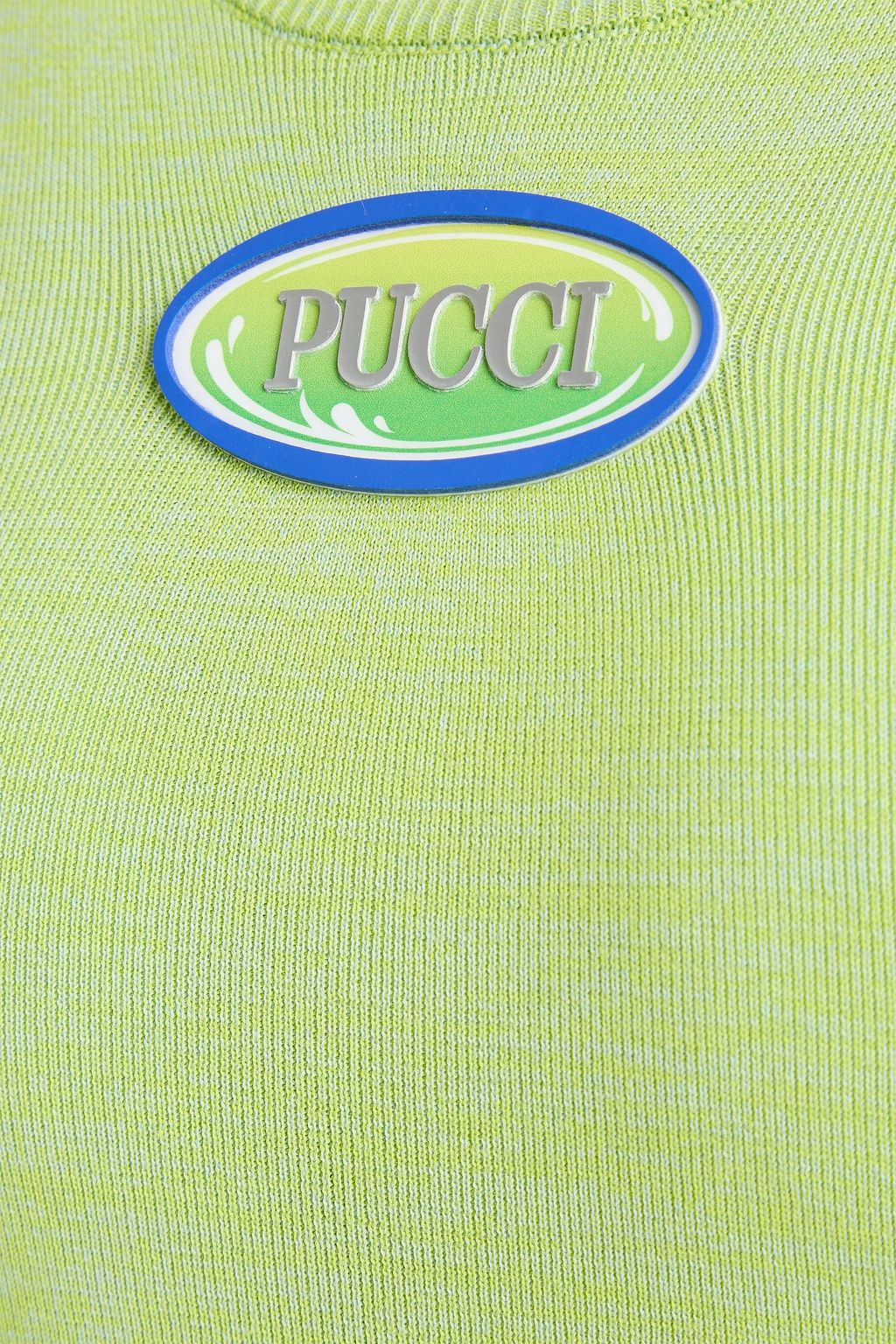 PUCCI Appliquéd cotton tank