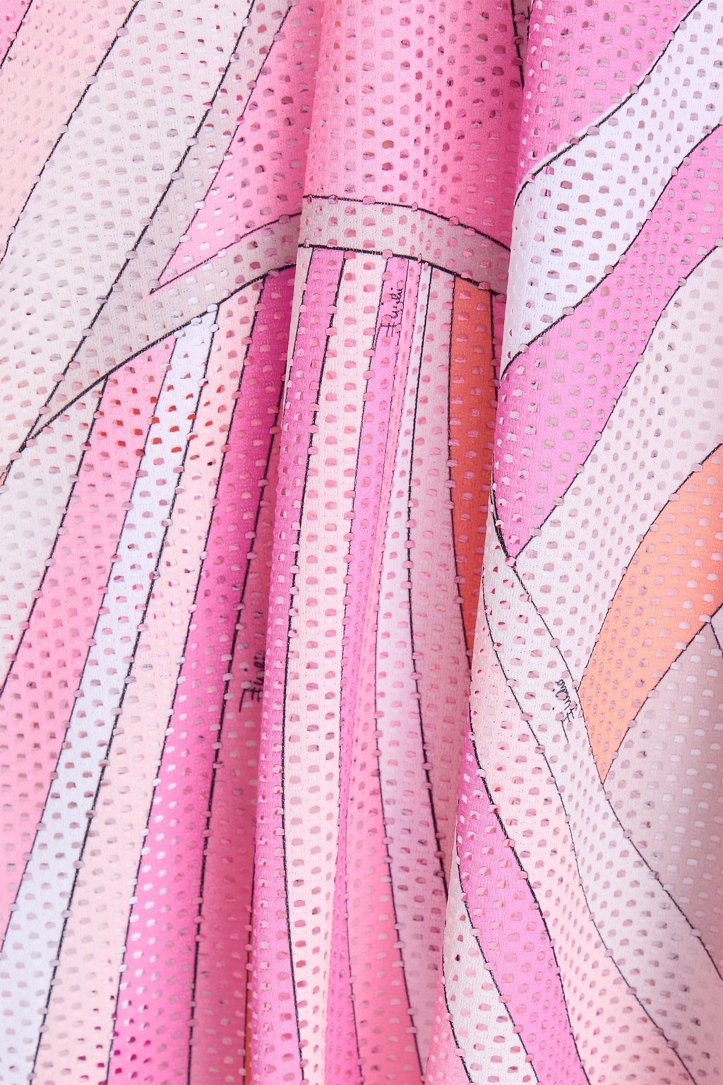 PUCCI Printed stretch-mesh T-shirt