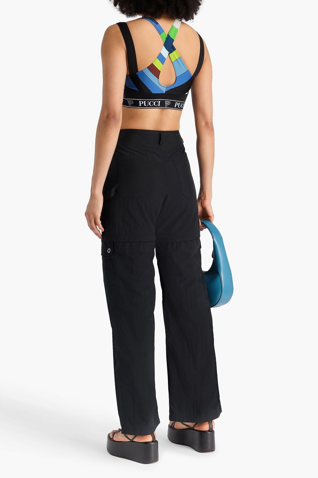 PUCCI Bustier aus Stretch-Jersey mit Print und Cut-outs
