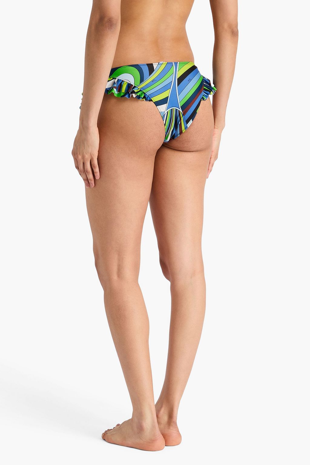 PUCCI ビキニボトム ラッフル付き プリント入り