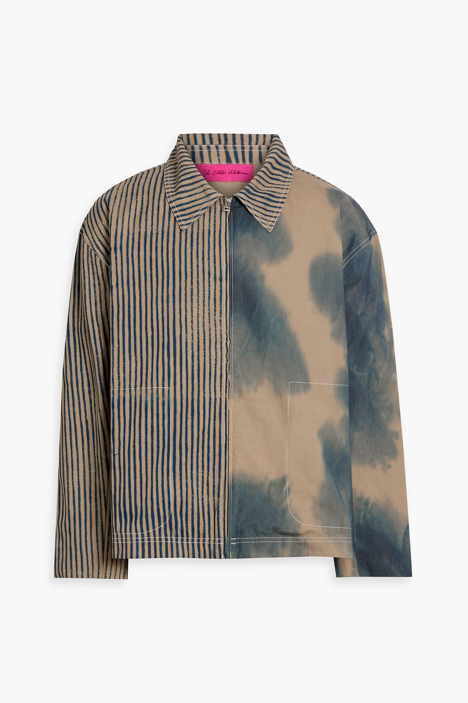 Silvano Cruiser printed cotton-twill jacket