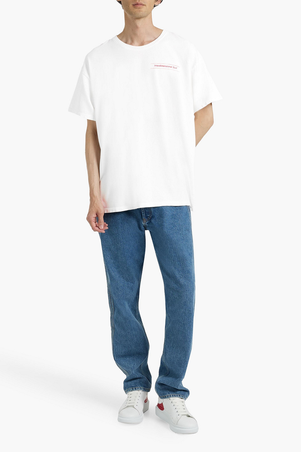  The Elder Statesman - Surf-yin T-shirt Aus Jersey Aus Einer Baumwoll-kaschmirmischung Mit Print - Weiß - Xs 