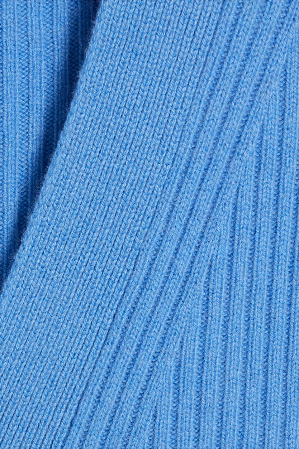 The Elder Statesman Ribbed Cashmere Cardigan In Blue