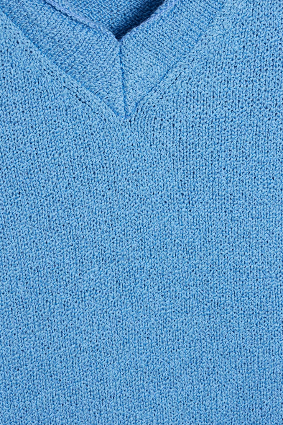 The Elder Statesman Nora Bouclé-knit Cotton Sweater In Blue