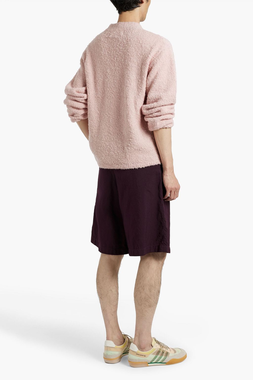 THE ELDER STATESMAN Teddy cashmere, alpaca and silk-blend cardigan