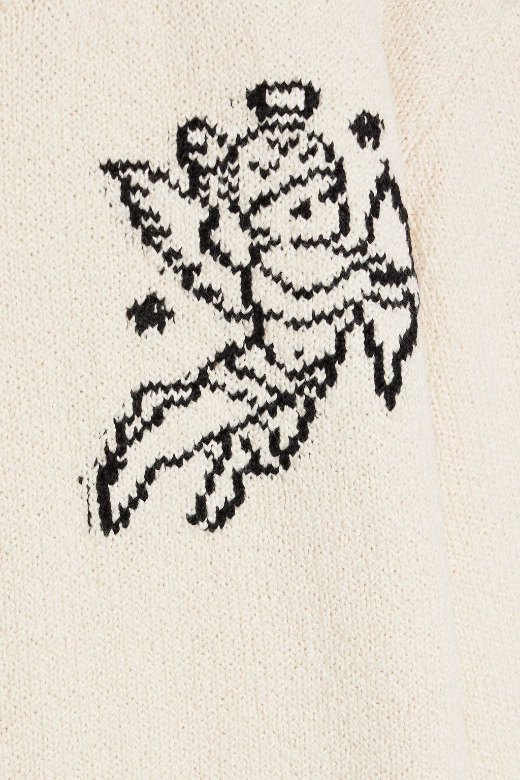 THE ELDER STATESMAN Nora Angel & Devil jacquard-knit cotton sweater