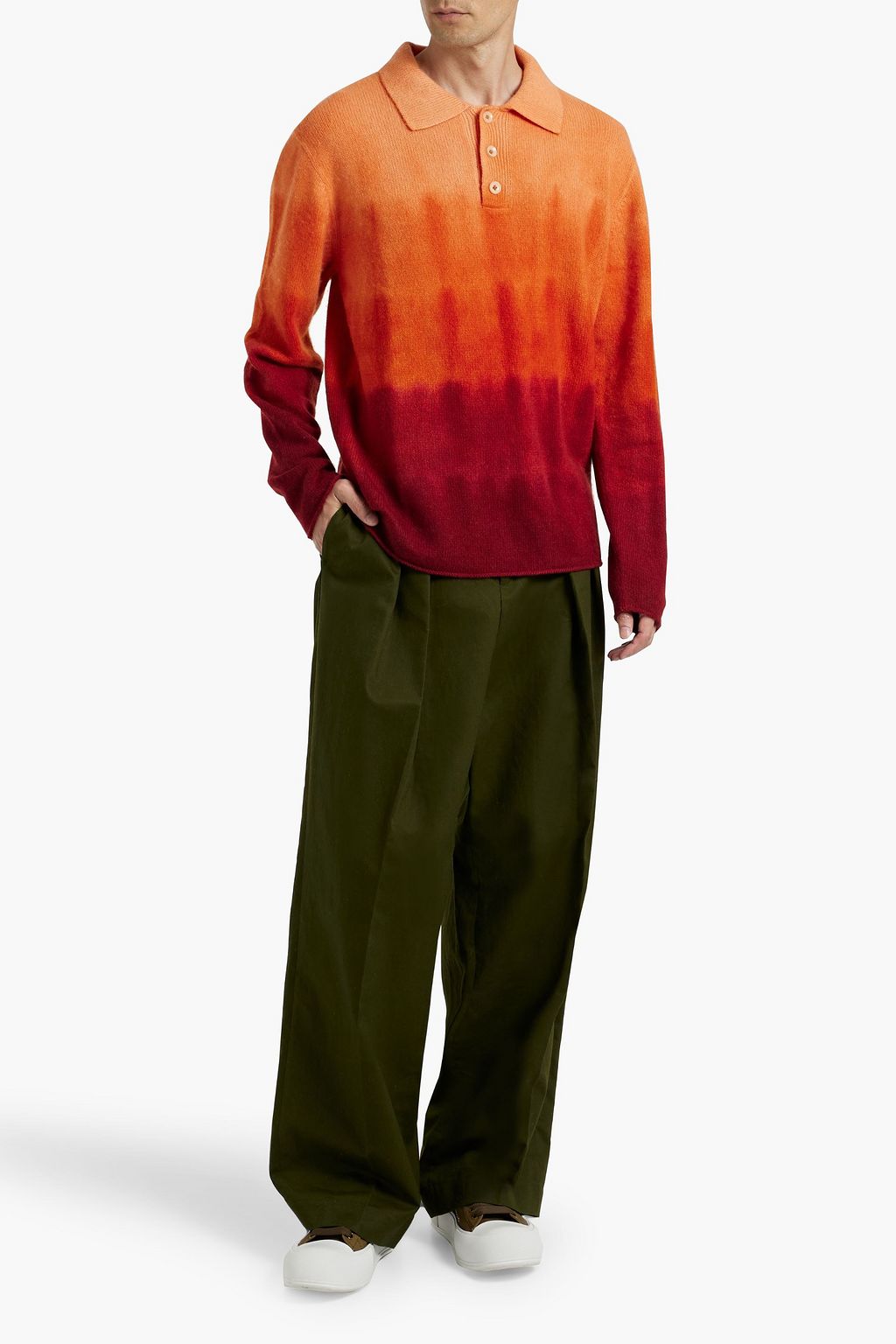 THE ELDER STATESMAN カシミヤ ポロセーター