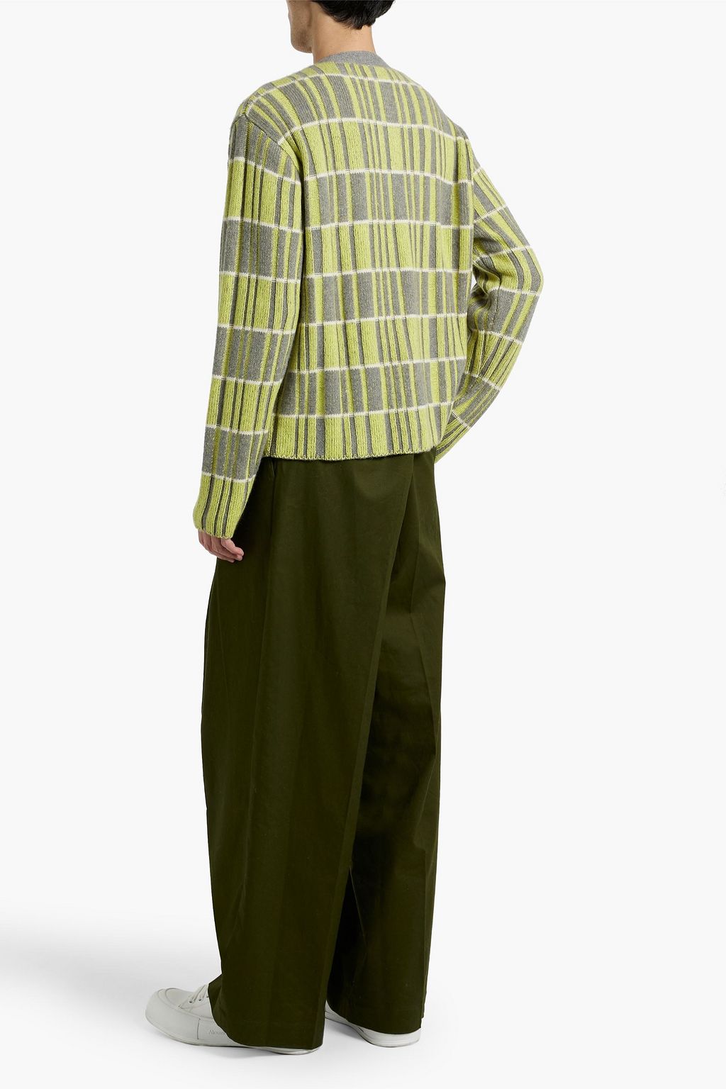 THE ELDER STATESMAN Cardigan aus Jacquard-Strick aus Kaschmir