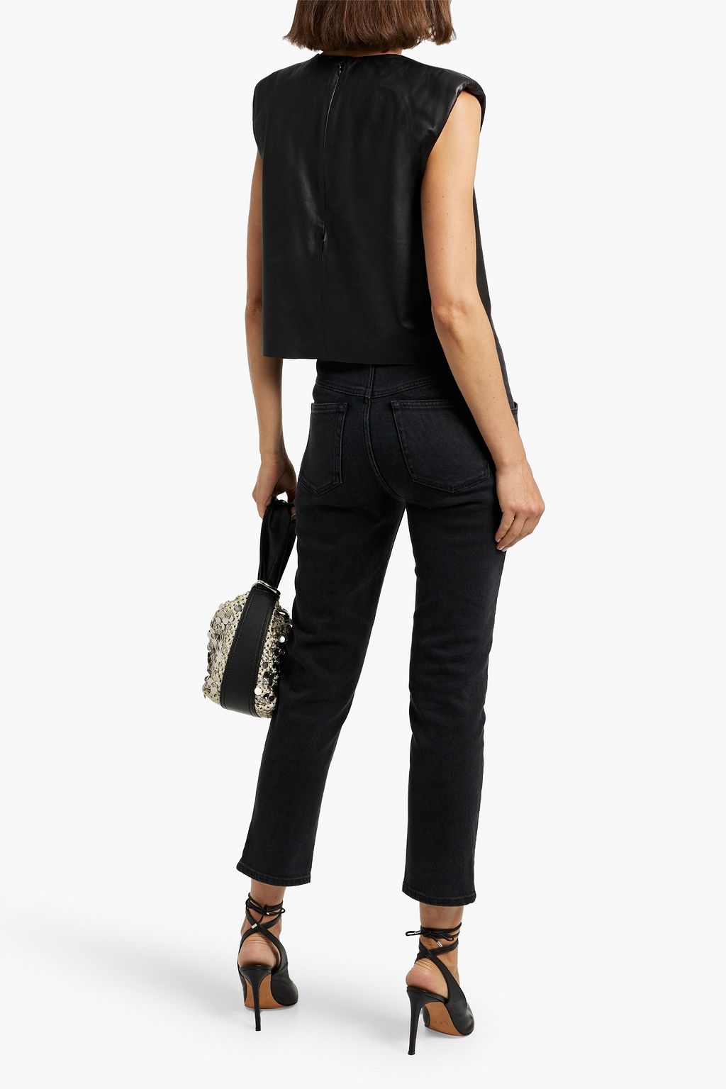 ISABEL MARANT Niliane cropped high-rise slim-leg jeans