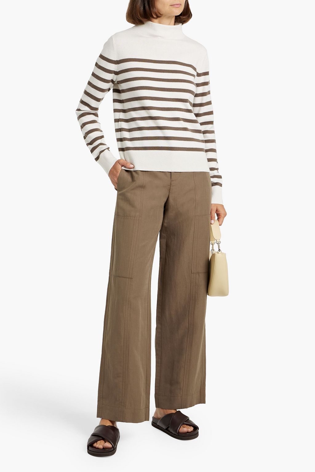 VINCE. Canvas wide-leg pants