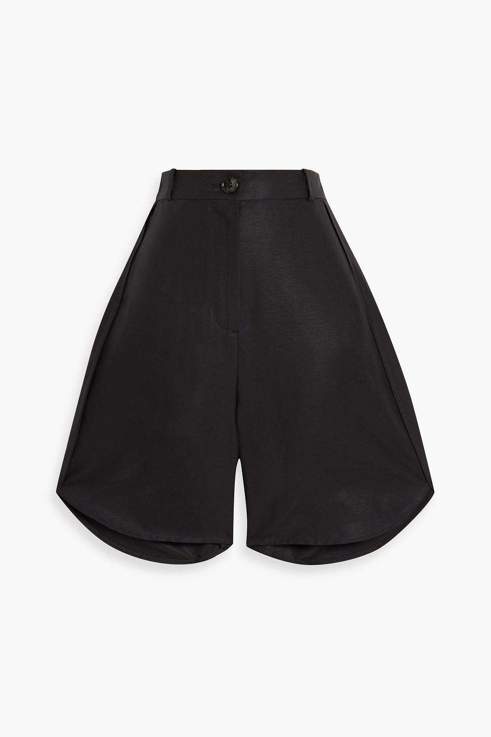Totême Lyocell And Linen-blend Shorts