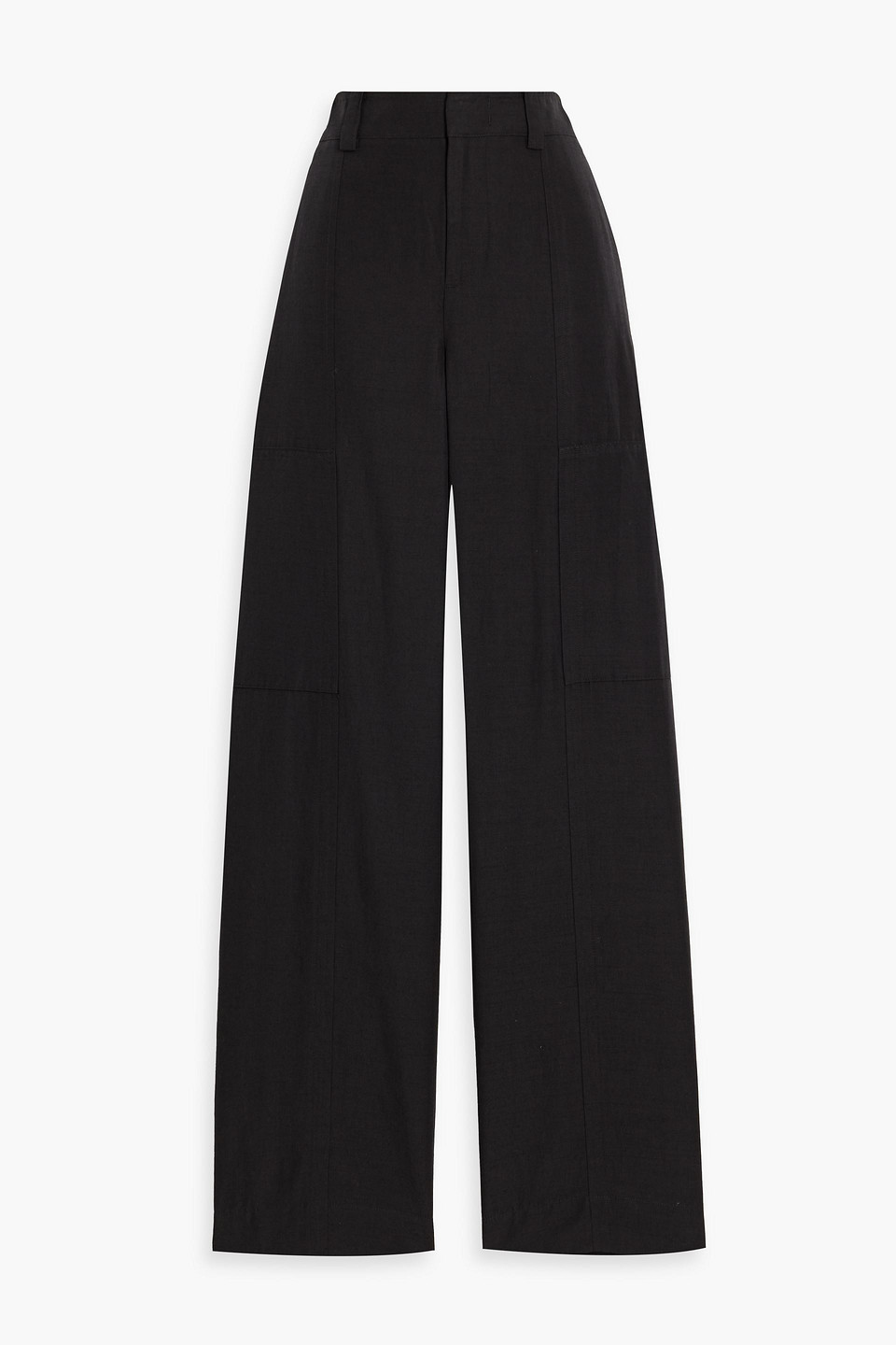 Vince Canvas Wide-leg Pants In Black