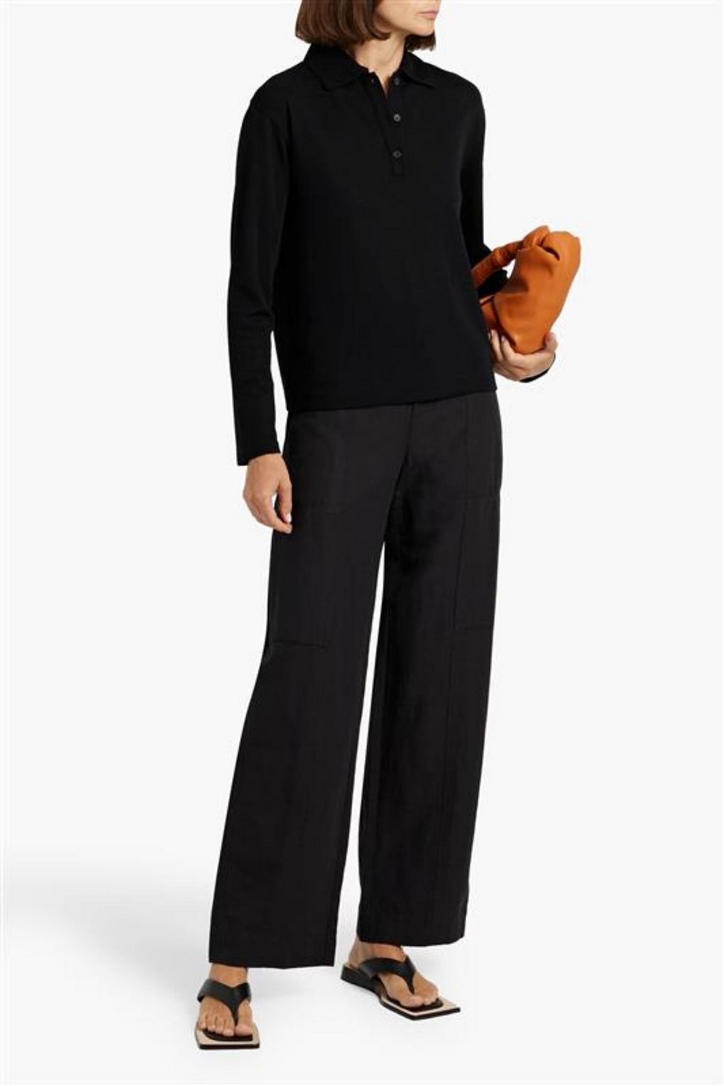 VINCE. Canvas wide-leg pants