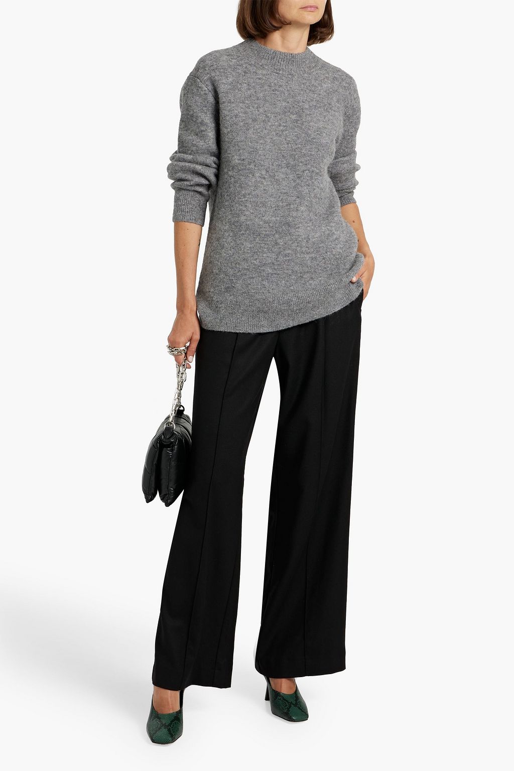 VINCE. Flannel wide-leg pants