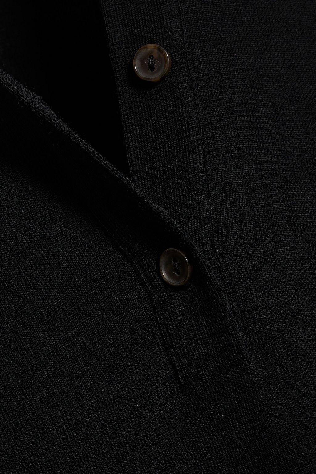 VINCE. Wool-jersey polo shirt